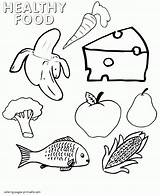 Coloring Healthy Food Pages Health Printable Picnic Print Protein Children Foods Colouring Sheets Preschool Kids Color Choices Group Sheet Book sketch template