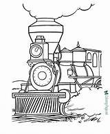 Coloring Train Steam Pages Railroad Engine Locomotive Drawing Trains Sheets Printable Easy Printables Rush Gold Colouring Kids Print Usa Color sketch template