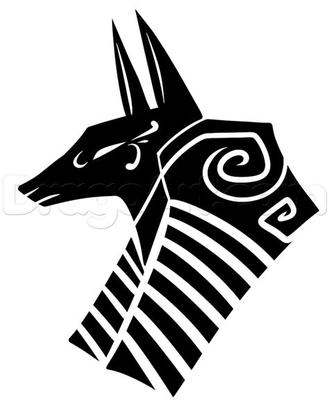 How To Draw A Tribal Anubis Tattoo Step By Step Tattoos