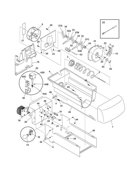 electrolux refrigerator shelves parts model ecsess searspartsdirect