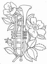 Coloriage Instrument Coloriages Trompette Musiques Musicais Colorir Instrumentos sketch template