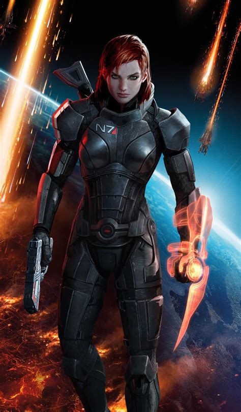 Commander Shepard Female Art Mass Effect 3 Art Gallery