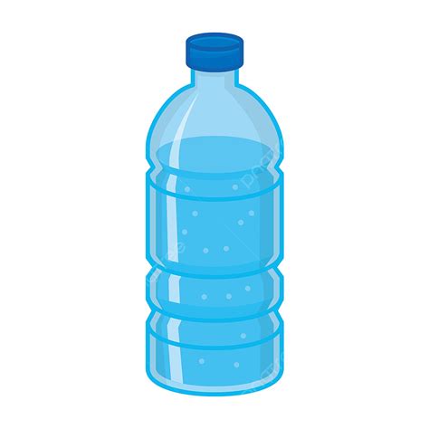 flasche mineralwasser vektor illustration isoliert auf weissem