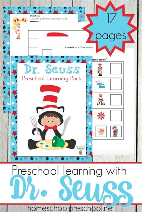 dr seuss preschool printables  homeschool deals