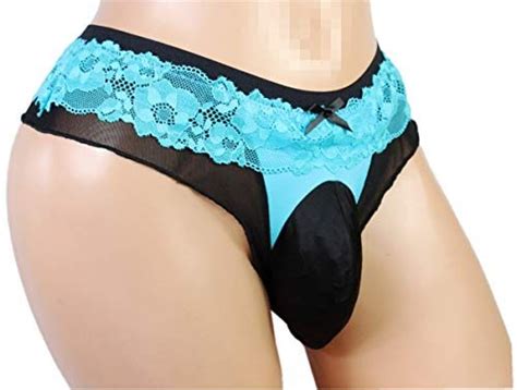 sissy pouch panties lace thong g string hipster men s bikini briefs