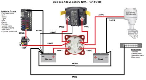 battery boat wiring diagram