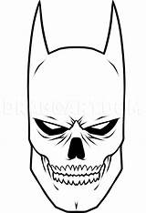 Skull Batman Drawing Drawings Cool Draw Easy Skeleton Skulls Badass Face Line Step Dragoart Simple Teeth Cartoon Sketches Superman Tattoo sketch template