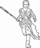 Wars Star Coloring Pages Awakens Force Rey Sheets Printable Choose Board Kids sketch template