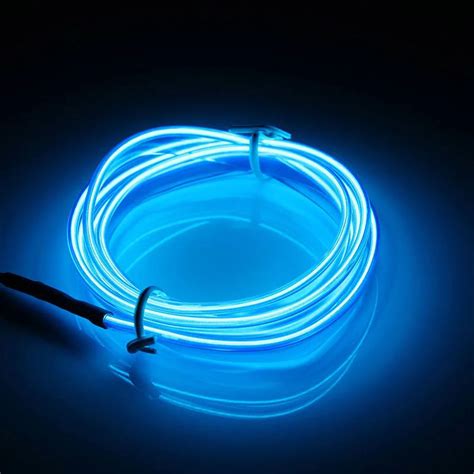cheap led strip el wire    colorful battery powered  flexible el wire neon led light