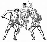 Roman Gladiators Gladiator Clipart Rome Ancient Drawing Coloring Clip Cliparts Gladiatorial Games Fighting Hairstyles Combat Pages Getcolorings Printable 2008 Soldiers sketch template