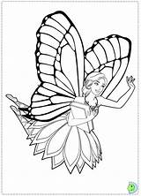 Barbie Princess Mariposa Coloring Fairy Dinokids Close Print sketch template
