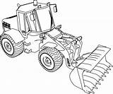 Bulldozer Jcb Colouring Ladle 135b Tractor Ethernet sketch template