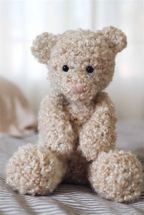 classic teddy bear crochet pattern amigurumi bear darling jadore