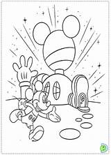 Coloring Mickey Mouse Clubhouse Dinokids Pages Disney Close Print House Colorear Casa Para sketch template