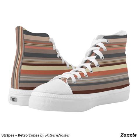 stripes retro tones high tops shoes fashion sneakers gifts stripes shoes sneakers