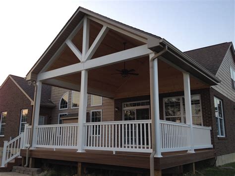 covered porch addition plans    trailer