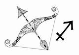 Sagittarius Zodiac Helpful sketch template