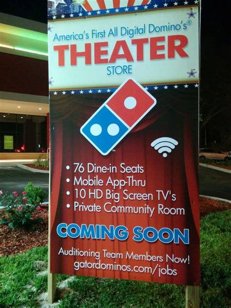 gator dominos  opening   store  archer road        country