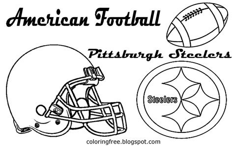 pittsburgh steelers football coloring coloring pages