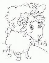 Sheep Coloring Pages Kids Cloud Cartoon Clouds Domesticated Sun Fruits Vegetables Wool Popular Printable Clipart Last Library Books Coloringhome sketch template