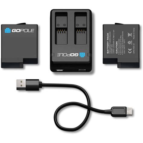 gopole dual battery kit  gopro hero black gpbk hb