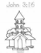 John Coloring 16 Church Pages Drawing Twistynoodle Built California Usa Print Getdrawings sketch template