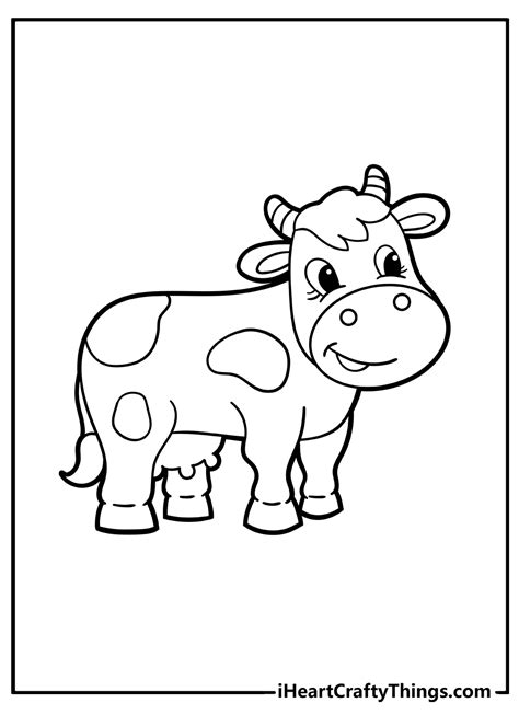 coloring pages  cows  printable