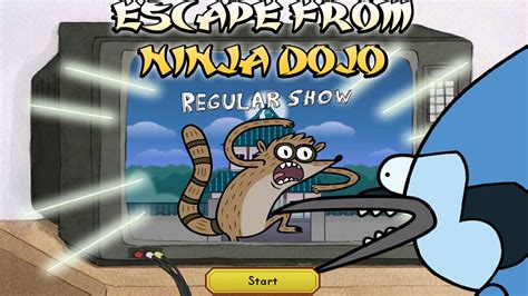 escape from ninja dojo regular show games cartoon network