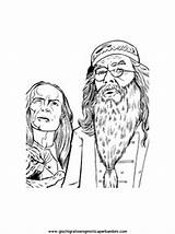 Disegni Colorare Dumbledore sketch template