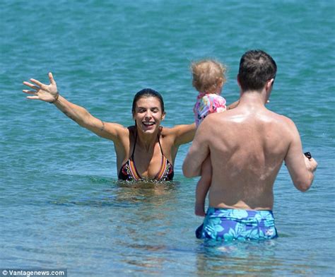 george clooney s ex elisabetta canalis shows off her