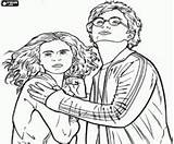 Situation Coloring Designlooter Dangerous Hermione Harry sketch template