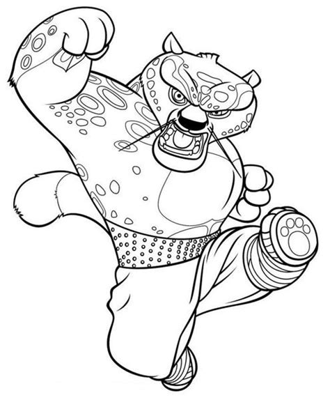 kung fu panda coloring pages learn  coloring