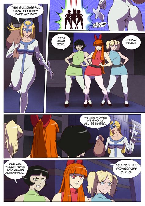 Badass Powerpuff Girls Vs Femme Fatale Page 01 By Sats