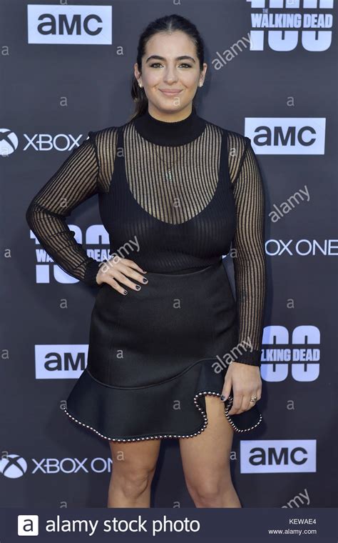 Alanna Masterson Attends Amc S The Walking Dead Season 8