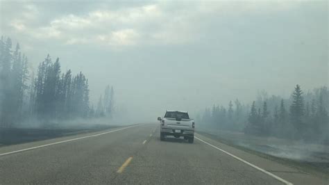 highway closed south  enterprise nwt due  wildfire cbc news