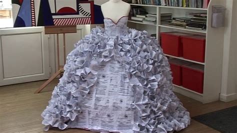 Wedding Dress Made Of Divorce Papers For Gcse Project Bbc News