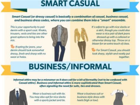 Dressing Business Casual Vs Smart Casual Infographic