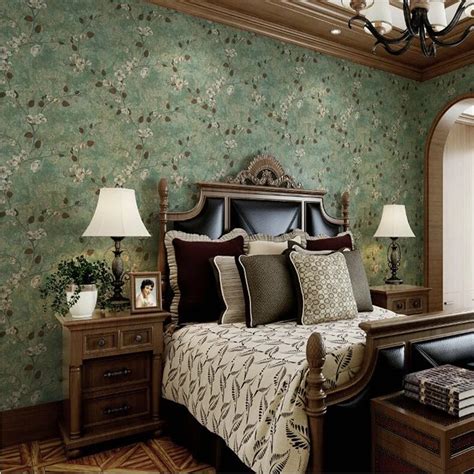 beibehang landelijke retro groene bloemen behang voor woonkamer slaapkamer behang rol tv