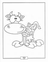 Cow Fil Niños Cuaderno sketch template