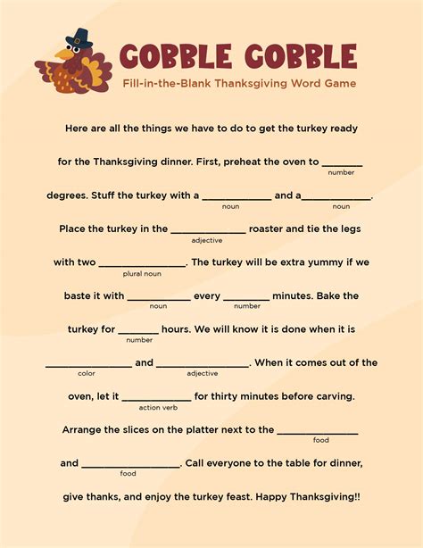 images  thanksgiving mad libs  printable thanksgiving