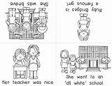 Ruby Bridges Kindergarten Coloring Color Sheets Books Rosa Parks Emergent Readers Template sketch template