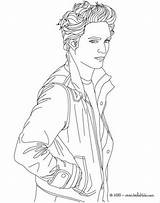 Twilight Coloring Pages Edward Cullen Movie Print Robert Pattinson Popular Printable Coloringhome sketch template