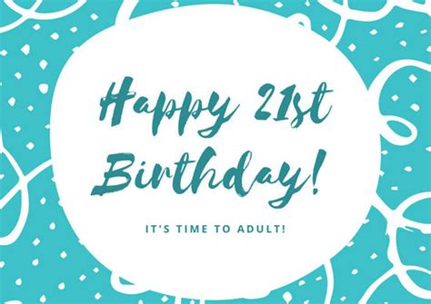 hand drawn st birthday card templates  canva