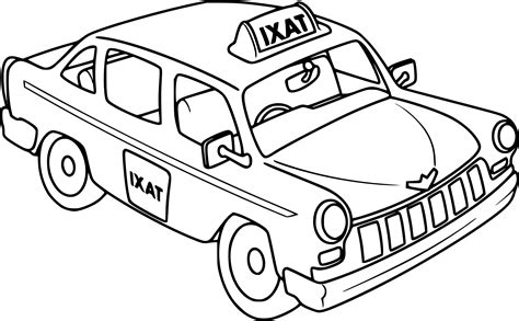 taxi coloring pages coloring home