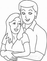 Husband Wife Outline Family Clipart Hits 2401 People Members Transparent Available Gif Clipground Type sketch template