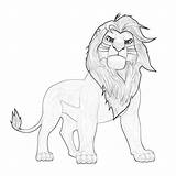 Lion Coloring Simba Nara Designlooter sketch template