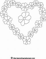 Coloring Flower Heart Wreath Flowers Wedding Pages Printable Color Parenting Leehansen Adobe Link Pdf Format Print Size Click Choose Board sketch template