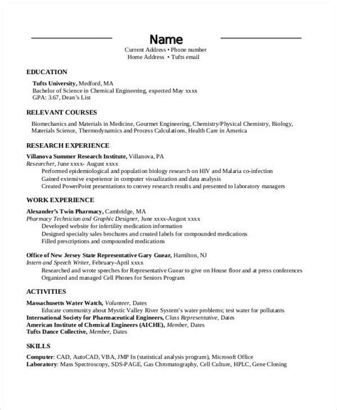 engineering resume templates   word  documents