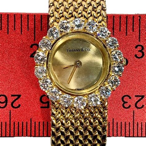 French Tiffany And Co Diamond And Gold Watch For Sale At 1stdibs
