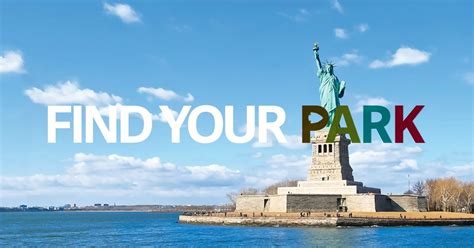 statue  liberty   front   words find  park  top